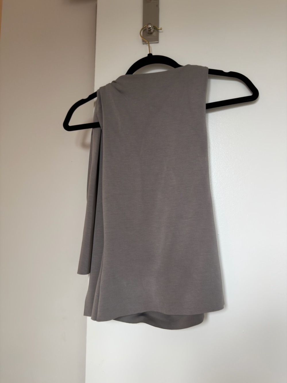 Khy SUEDED STRETCH KNOTTED TOP STEEL GREY - S - Picture 6 of 6